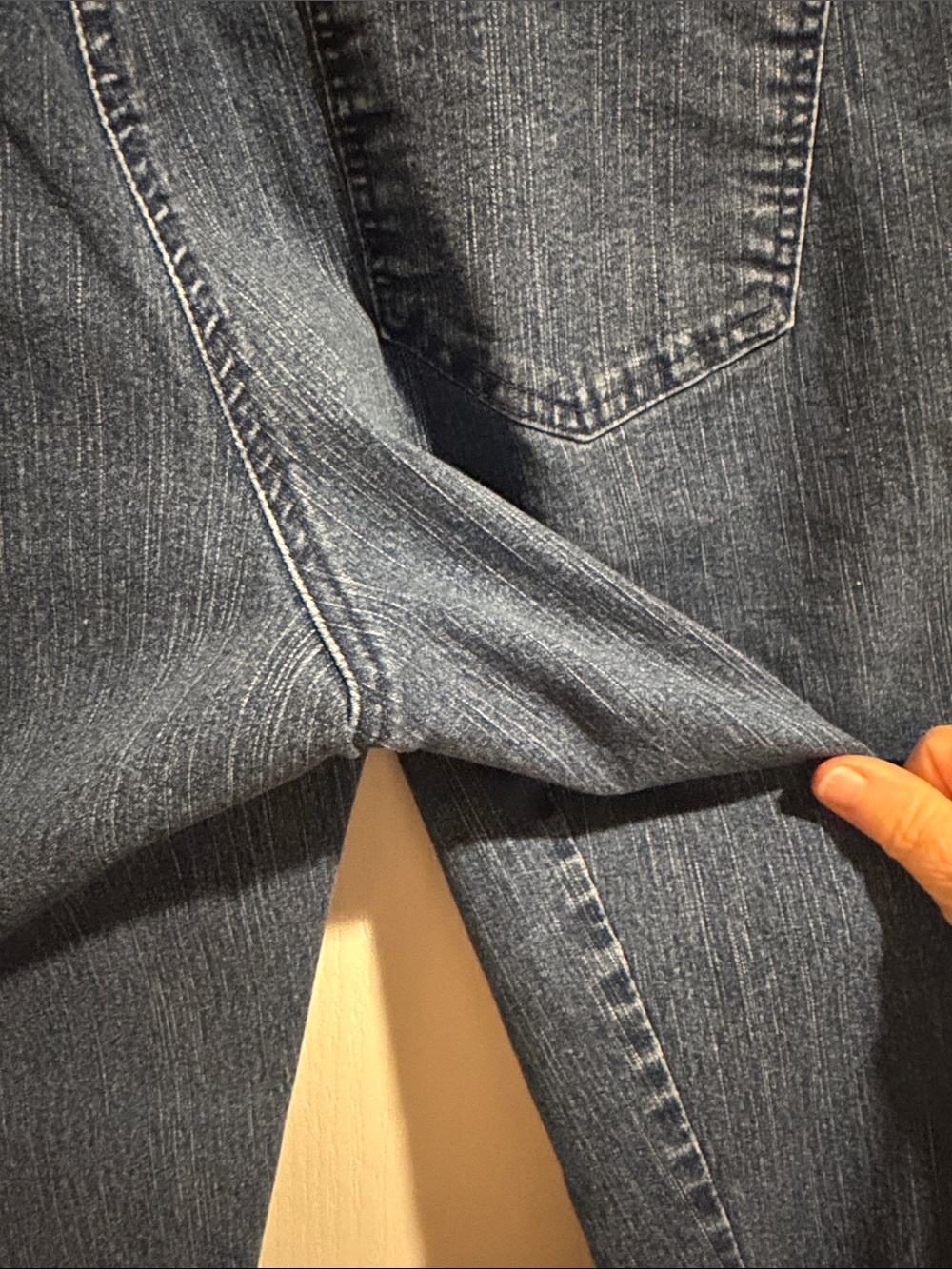 Ruby Rd. Blue Stretch Denim Pull-On Jeans - Picture 6 of 8